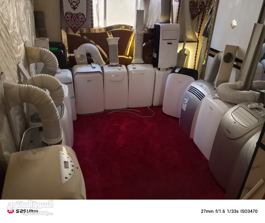 مكيف مكيفات انفنتر متنقل رقم التليفون بالاعلان  بحاله الوكاله مسطره وبايبي وريموت ومقفول شبه جديد