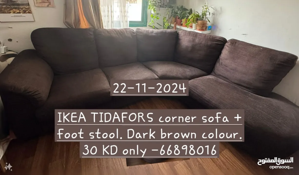 ikea tidafors with stand ,corner sofa