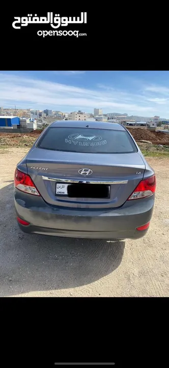 هونداي اكسنت موديل 2014 لون فيراني بحالة ممتازة فحص 4 جيد