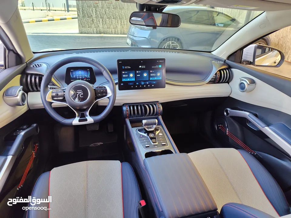 تم وصول BYD YUAN PLUS البطارية الكبيرة فحص كامل لون سلفر مميز بي واي دي يوان بلس عداد قليل