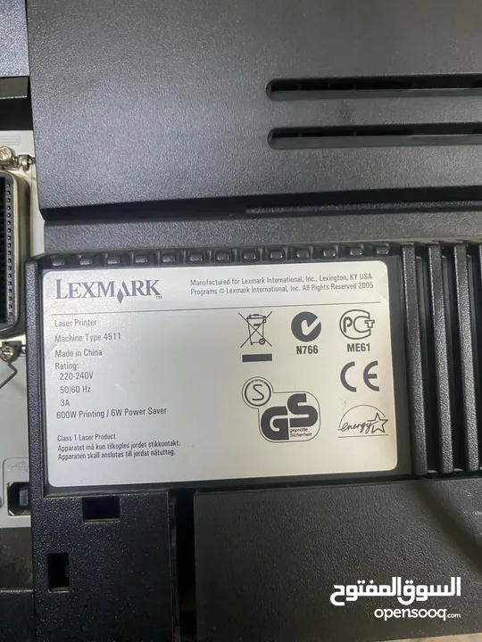 طابعة lexmark الاصلية اسراءيلة مش ملونة يوجد معها شاحن شغالة حبرها رخيص بالاسواق ممتازة للمکاتب