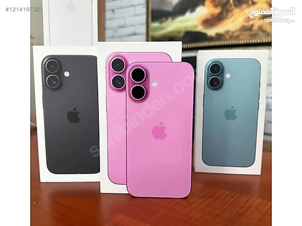 iPhone 16 plus 128GB/256GB جديد كفالة شرق اوسط كفالة إي سستم كفالة سمارت باي كفالة 365