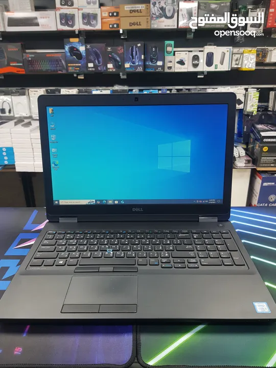 laptop dell i5 6gen ram 8g ssd 256g لابتوب ديل جيل سادس مع هدية شنتة وماوس