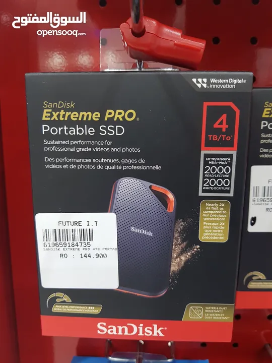 Sandisk Extreme pro portable ssd 4tb speed 2000mb/s