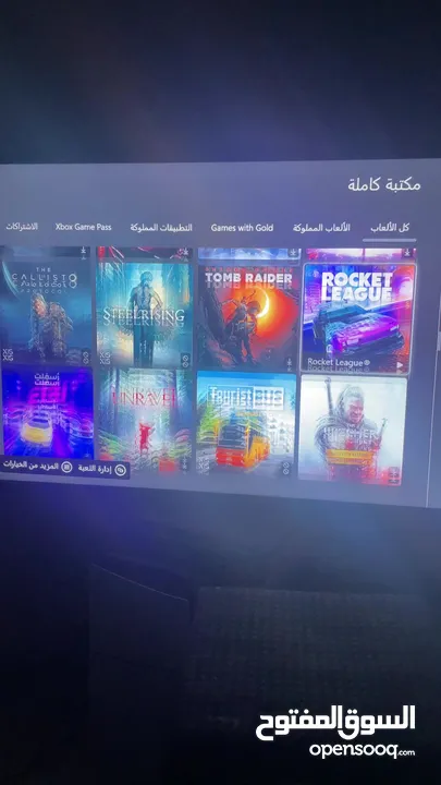 جهاز إكس بوكس استعمال خفيف نظيف جدا