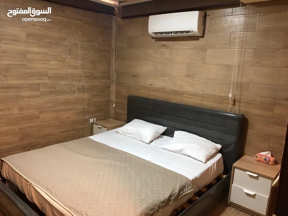 فيلا مفروشه  للايجار في البحر الميت شارع الفنادقمع بركه مدفيه