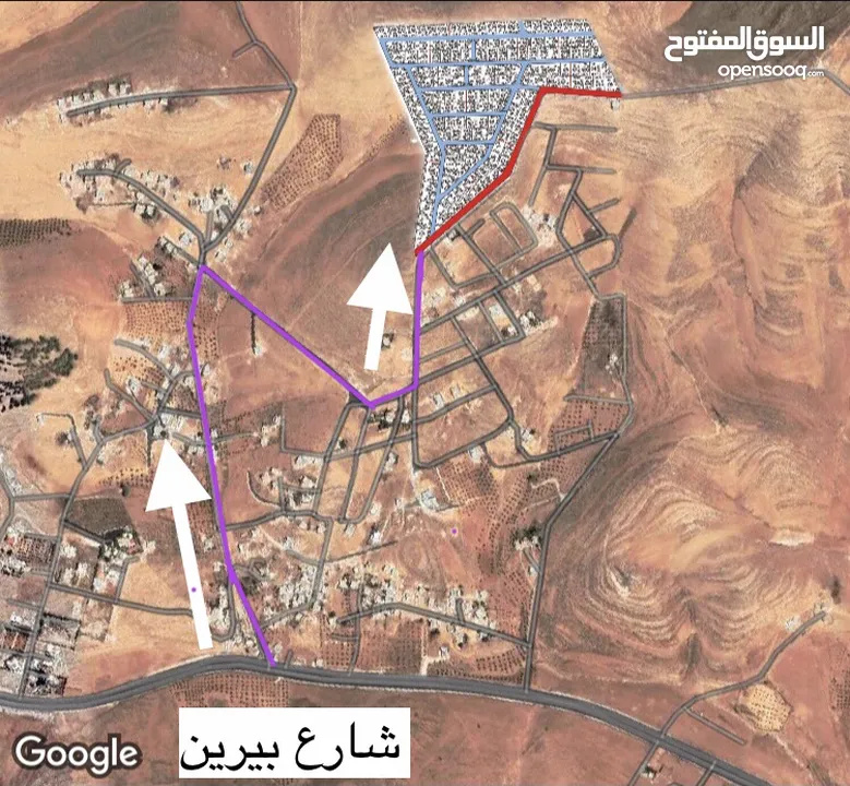 ارض للبيع في بيرين منطقة الرياض قرب الدفاع المدني