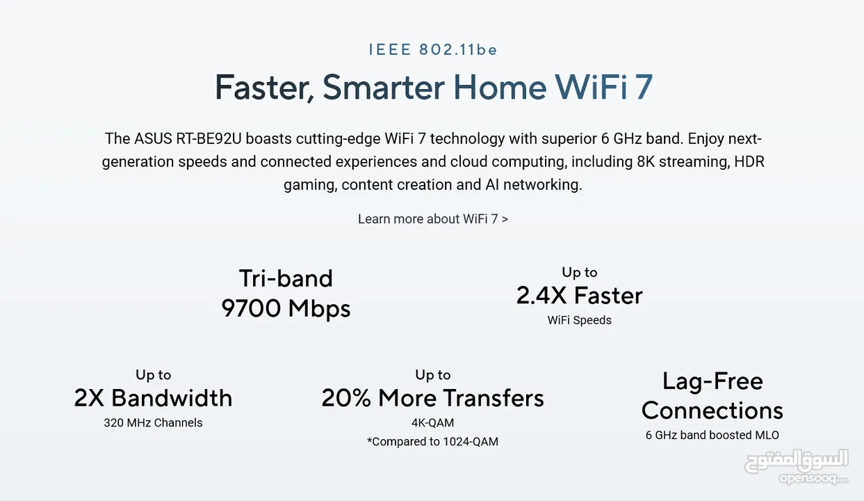 ASUS RT-BE92U BE9700 Tri-Band WiFi 7 Router