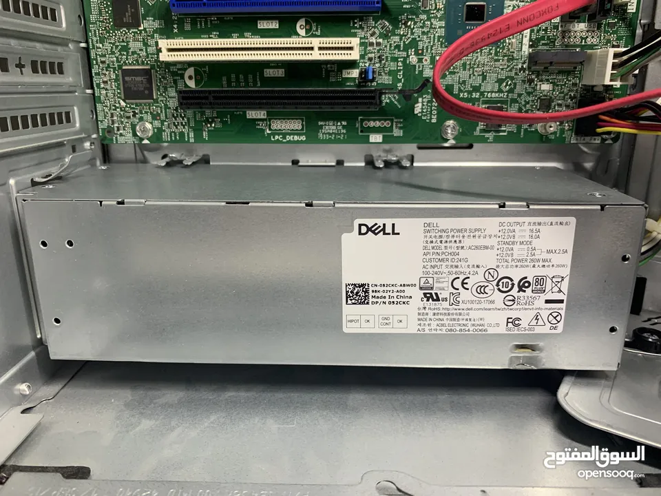 كيس و لوحة ام و بور سبلاي ،Power supply +Motherboard+Case.dell optiplex ,جيل التاسع LGA 1151