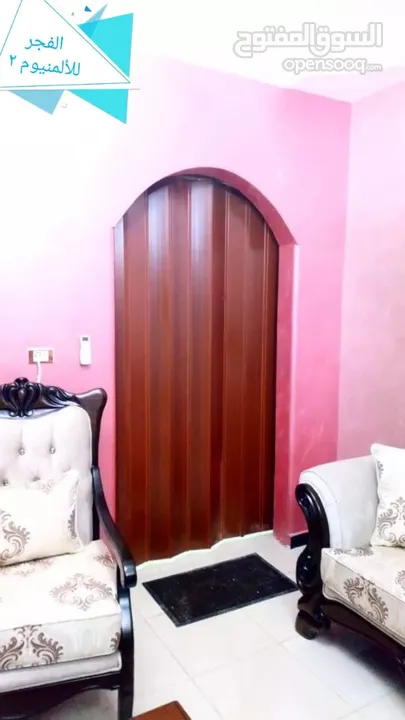 ابواب اوكورديون جديد وعرض خاص  من مطابخ فجر الامل للامنيوم
