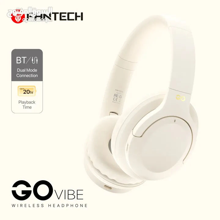 Fantech Go Vibe WH05 Wireless Headphone سماعات رأس صوت محيطي
