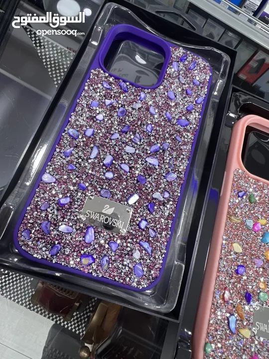 كفرات أيفون ستراس لاجهزة ايفون  كفرات ماركة SWAROVSKI