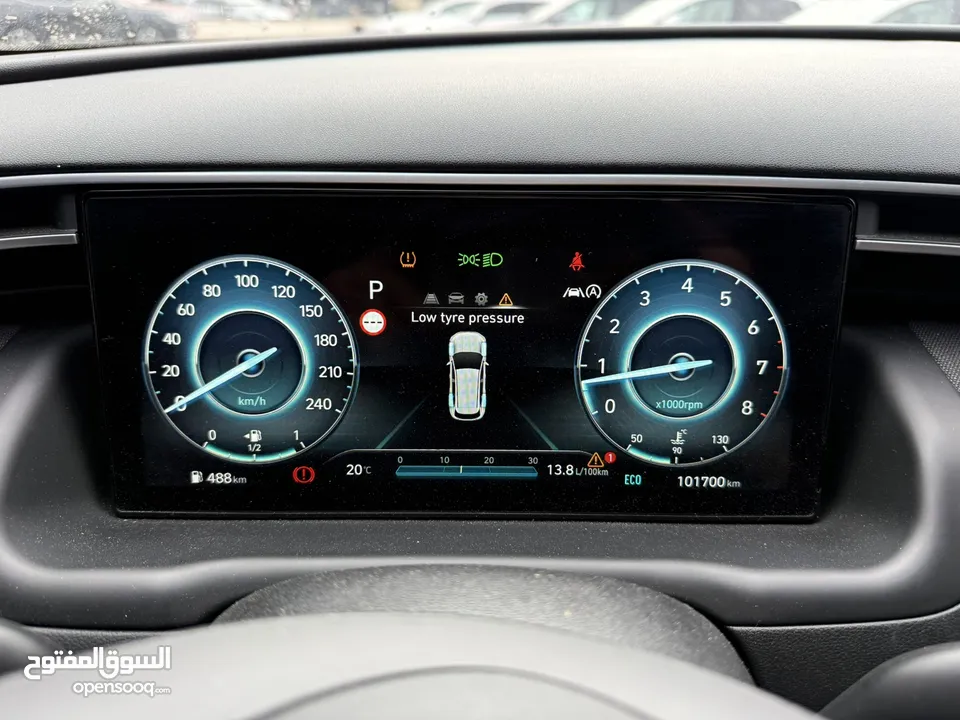 هونداي توسان ترخيص 2021 محرك 1600 بنزين+بطاريه مساعده دفع 4*2 جير أوتوماتيك 180 حصان