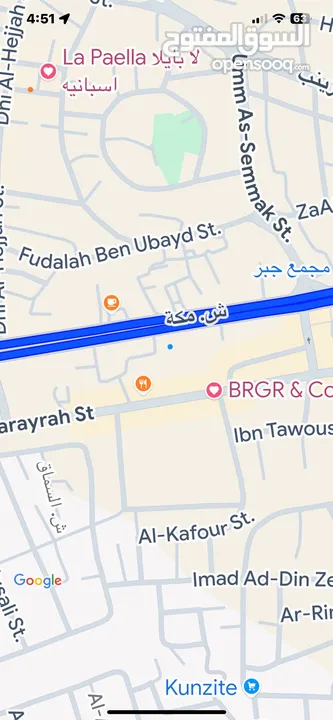 للإيجار محل تجاري مميز  على الشارع  طابقين (53+53)م. موقع تجاري استراتيجي / موازي لشارع مكه