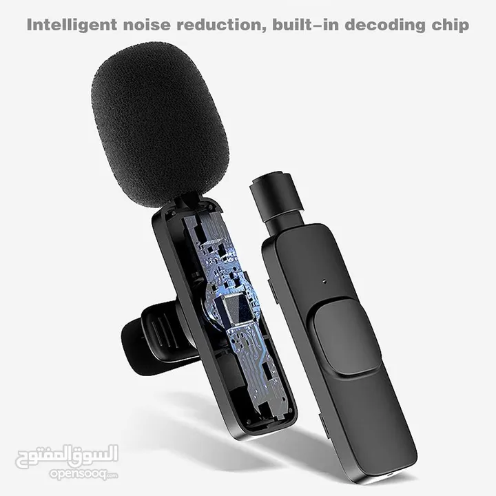 مايكروفون وايرليس شحن مدخل ايفون 2 REMAX One-to-two Live-Stream Wireless Microphone K10