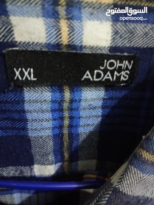 قميص John Adam's شتوي خريفي  مقاس XXL  من الولايات المتحدة  جديد