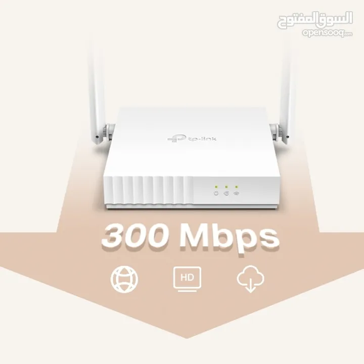 راوتر انترنت واي فاي بميزات قوية  TP-link WiFi Router TL-WR820N 300MB