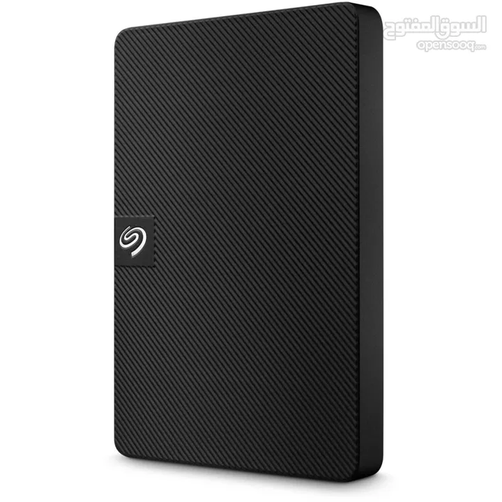 محرك الأقراص الصلبة الخارجي المحمول Seagate Expansion USB 3.0 بسعة 1 تيرابايت، أسود