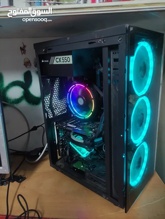 جهاز gaming مستعمل بحالة ممتازة core i7-4th, gtx 1660 6gb, ram DDR3 16gb