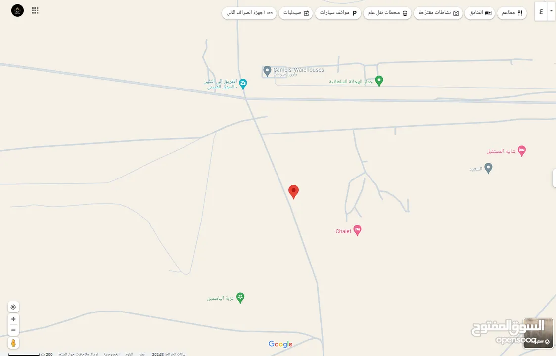 ارض سكني تجاري ولاية بركاء -  الفليج المعمور بالقرب من الهجانة سلطانية مساحة الأرض: 537 متر