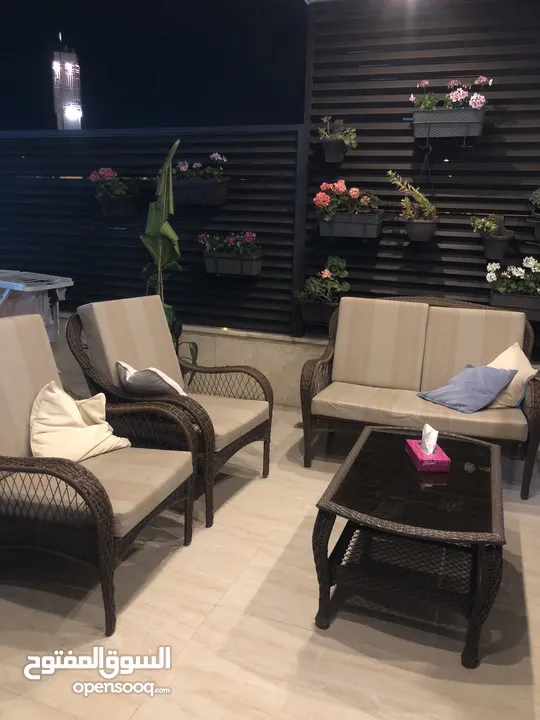 طقم راتان و مرجيحه للبيع
