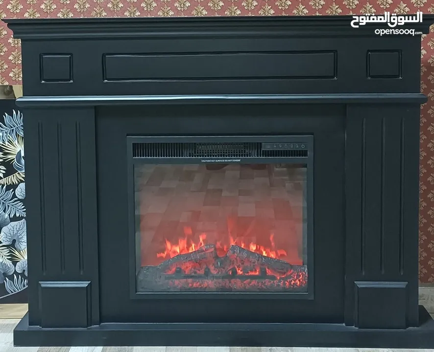 Electric Fireplace Heather مدفأة ديكور الحطب  المدفأة تستغل بالكهرباء وبها تدفئة التدفئة مستويات تتح