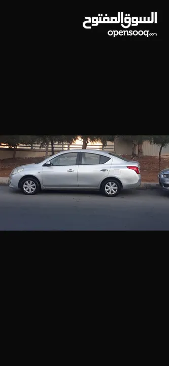 نيسان صني موديل 2012 لون سلفر فحص كامل جمرك لم تعمل سياحي بحاله ممتازه