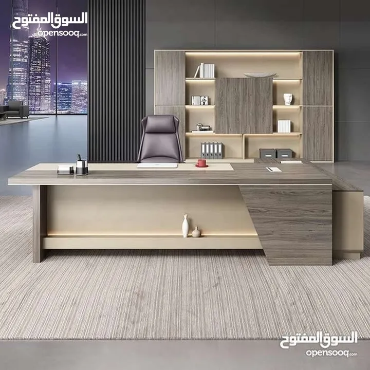 مكتب قياس 160*80 مع جانبيه وطاولة وسط خشب لامينت مستورد بسعر المصنع تفصيل جميع الموديلات جميع المقاس