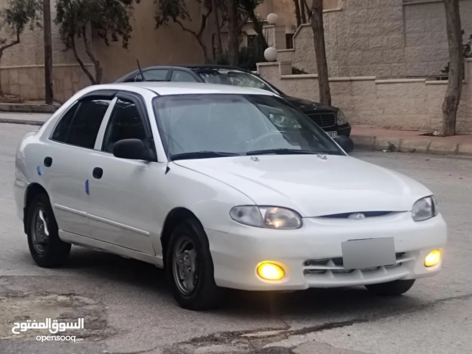 هونداي اكسنت اوتوماتيك 1997 محرك 1500cc توب نظافة بحال الوكاله بسعرررر مميززز