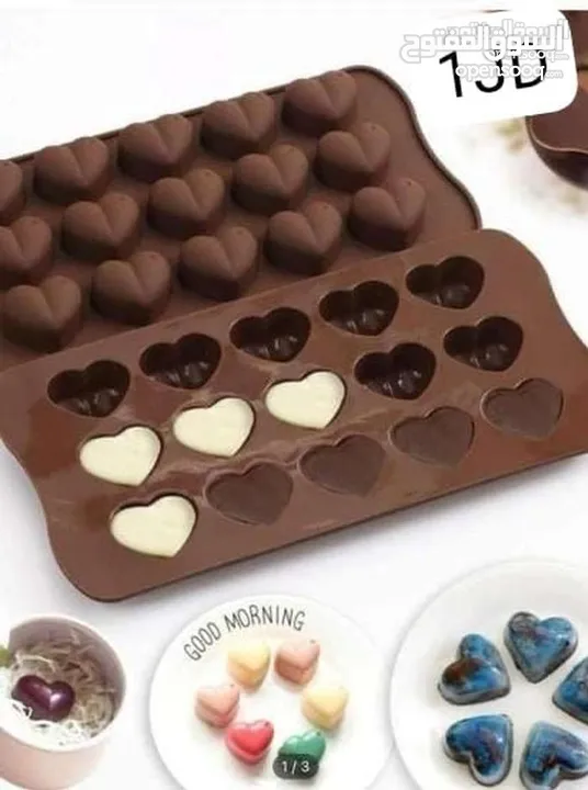 قوالب سيلكون بأشكال مميزة للشمع والرزن