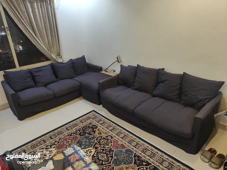 Ikea Sofa Set ( 3 seater + 4 seater L)