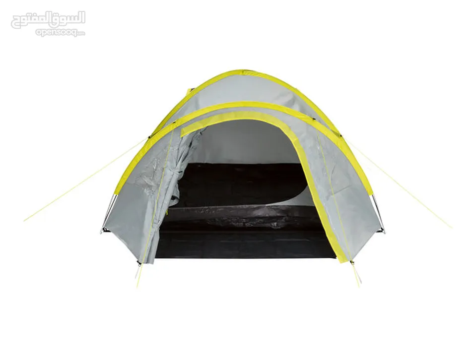 خيمة رحلات ROCKTRAIL Germany 1/3/4 Person Tent Grey Family Camping Festival  Dome أخضر او ازرق