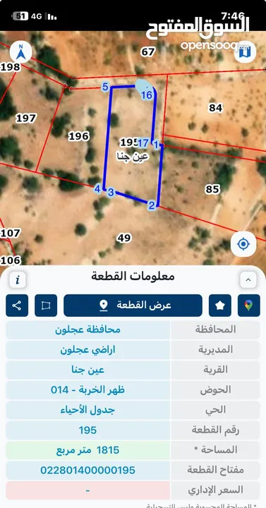 قطعة أرض مميزة بعجلون مطلّة صالحة للإستثمار السياحي، أو لعمل أكواخ خشبية أو للإستخدام الخاص