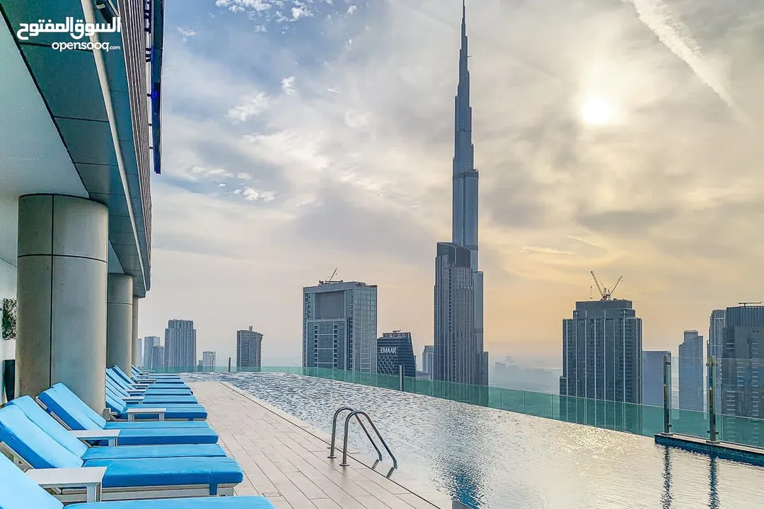 Luxurious 2BRs  Fully Furnished  All Bills Included  Burj Khalifa View  Corner Unit