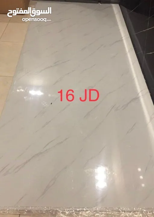 ألواح حائط PVC رخامي UV مقاومة للرطوبة والحرارة بقياس 280×122