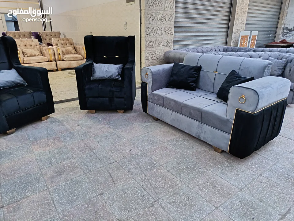 طقم كنب 7 مقاعد حلقات السوبر