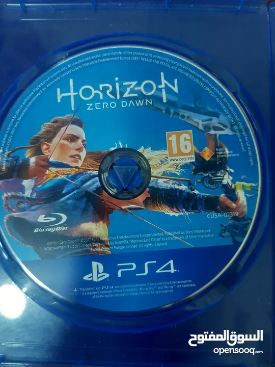 cd لعبه horizon zero Dawn ps4 مستعمل