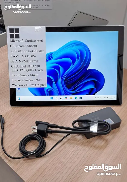 Microsoft surface pro 6  core i7Gen8 512GB
