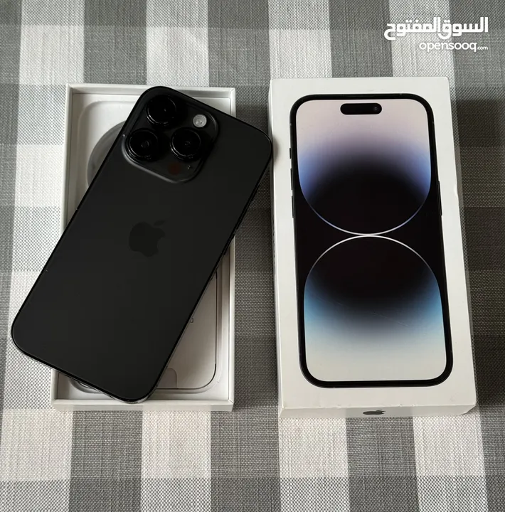iPhone 14 pro black 128GB used like new
