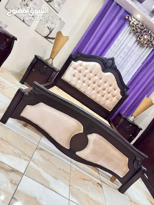غرفة نوم ماستر classic خشب زان ولاتيه تفصيل دهان جوزي امريكي قشرة بلوط للبيع بسعررر مغررري جدآ 499 د