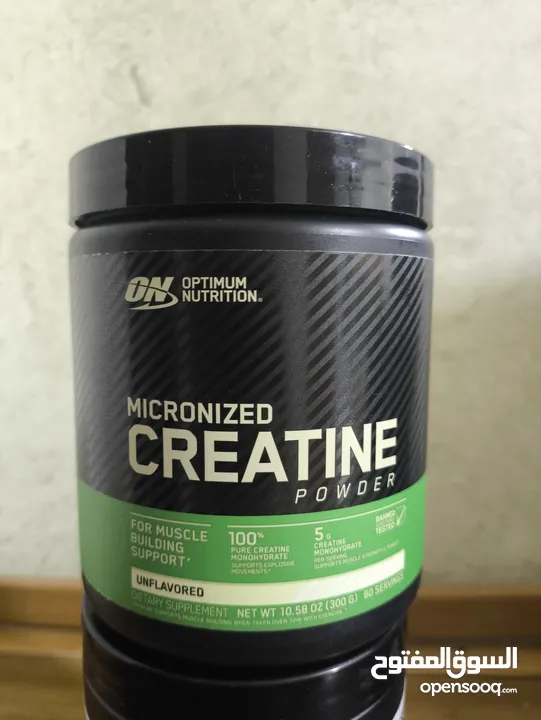كرياتين مونوهايدرات ماركه عالميه وزن الماده 300غرام صافي  بدون نكهات تاريخ طويل الامد