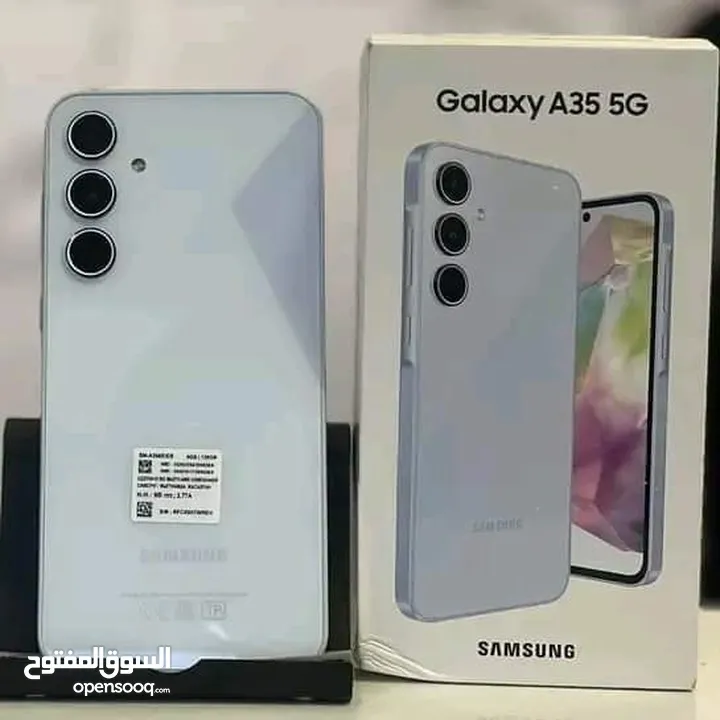 مشغل اخو الجديد Samsung A35 5G رام 16 جيجا  256 أغراضة والكرتونه الأصلية مكفول متوفر توصيل