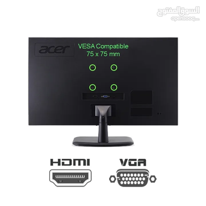 الشاشه الجيمنج الأقوى من ايسر 22" بتردد 100HZ جديده كفاله عام