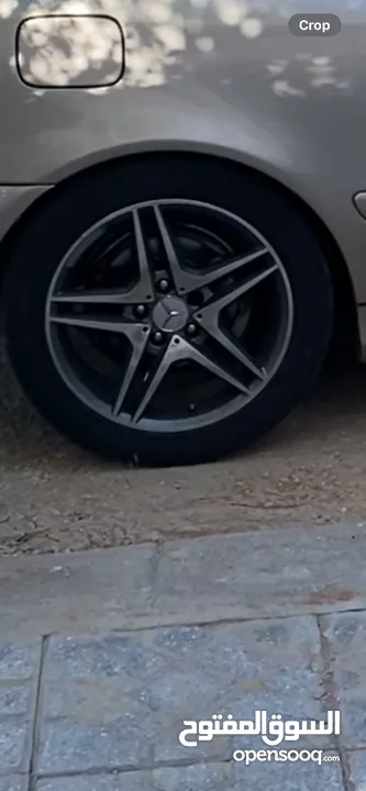 جنط 17 amg بدون شعور ولا كسور مع كوشوك ممتاز