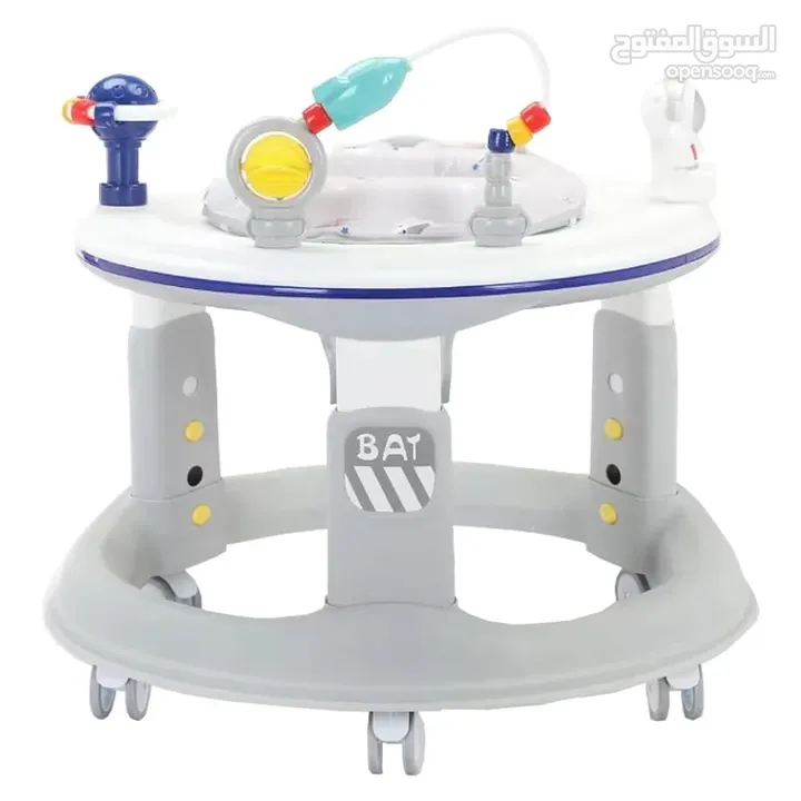عرض خاص على مشّاية الأطفال الذكية 360 درجة من Island Toys مع اضاءة على الدائرة العلويه للكراجة
