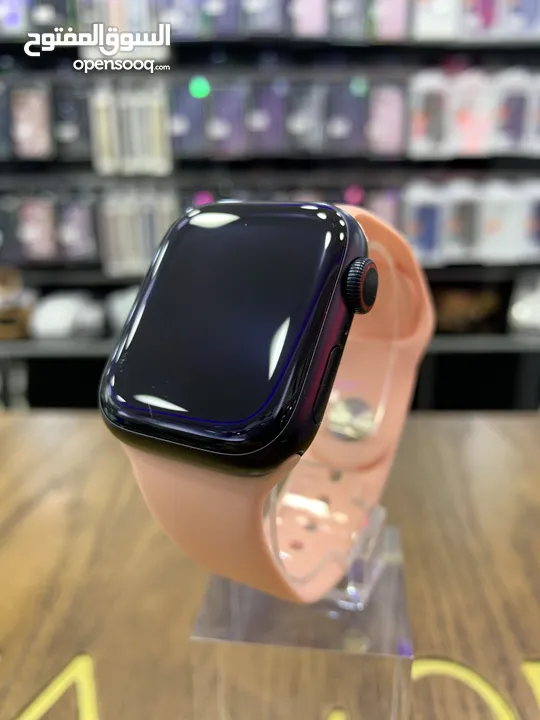 Used Apple watch series 7  ‎الساعة استخدام بسيط بطارية اصالي بنسبة 100% Blue