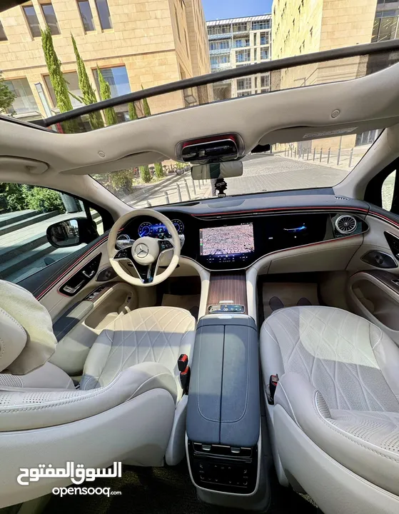 للبيع  مرسيدس MERCEDES EQS 580 SUV 4MATIC  موديل 2023  كهربائية بالكامل  7 مقاعد  فل كامل