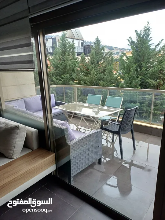appartement in belle Vue awakar fully furnished with balcony and 2bedrooms and views  24 electric an