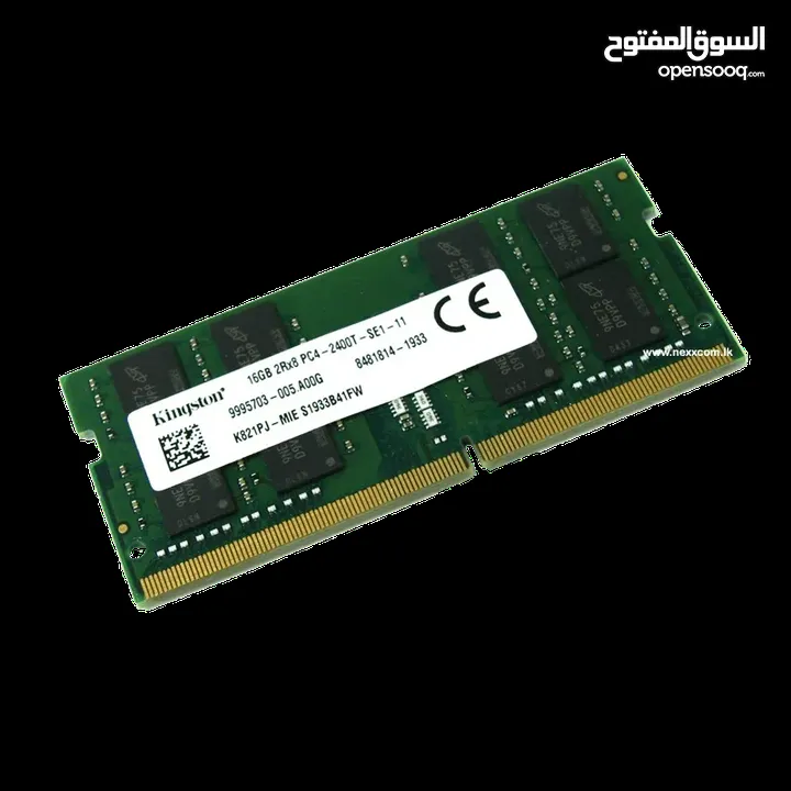 Kingston RAM DDR4 16GB و SSD Kingston A400 480GB للبيع معًا