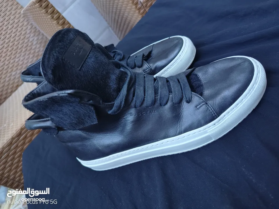 حذاء BUSCEMI الايطالي من الجلد الطبيعي